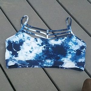 Tie dye cutout bralette